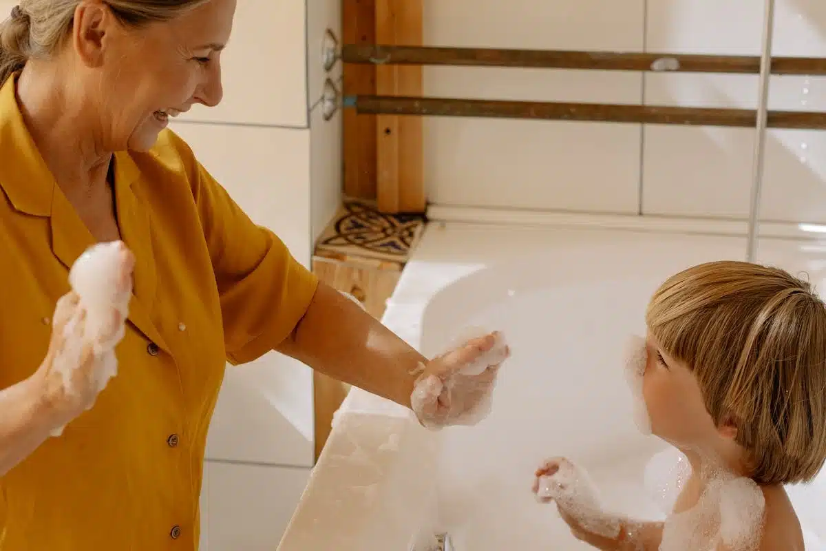 shampoing  grand-mère