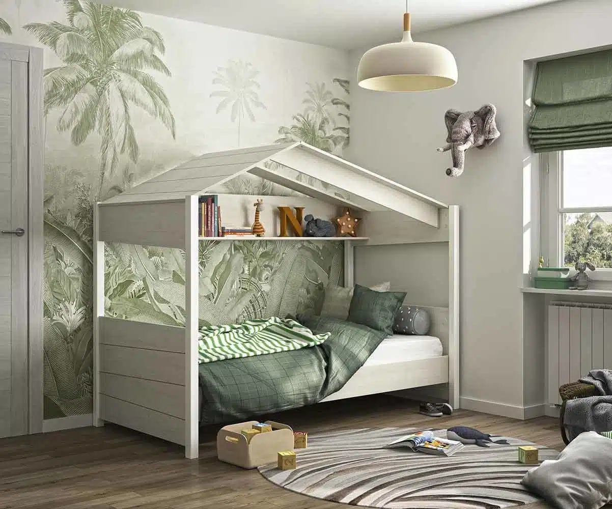 Le lit cabane mezzanine : idéal pour une chambre d'enfant ludique et pratique