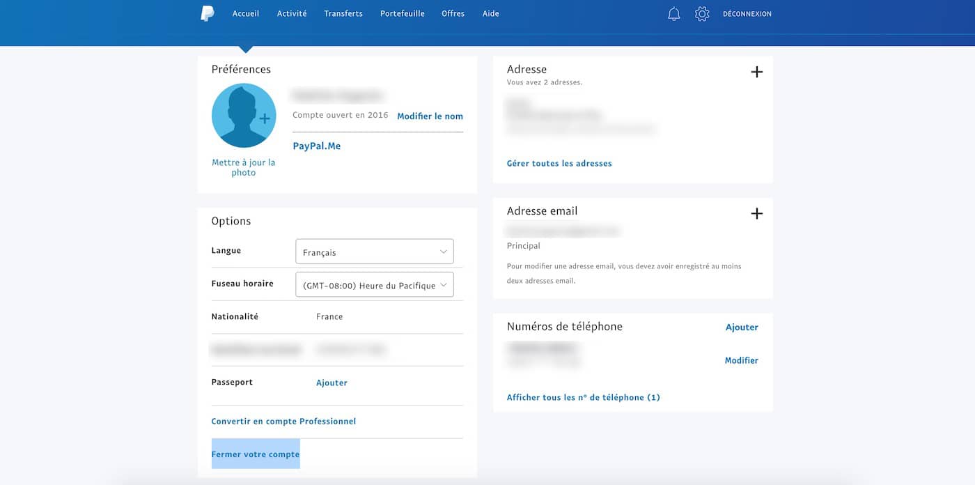 Comment supprimer mon compte Paypal ?